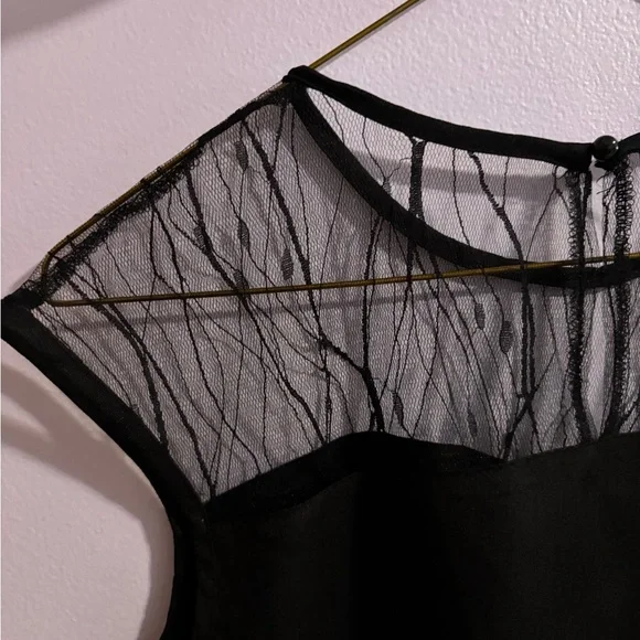 Elegant Black Sheer Top - Picture 4 of 7